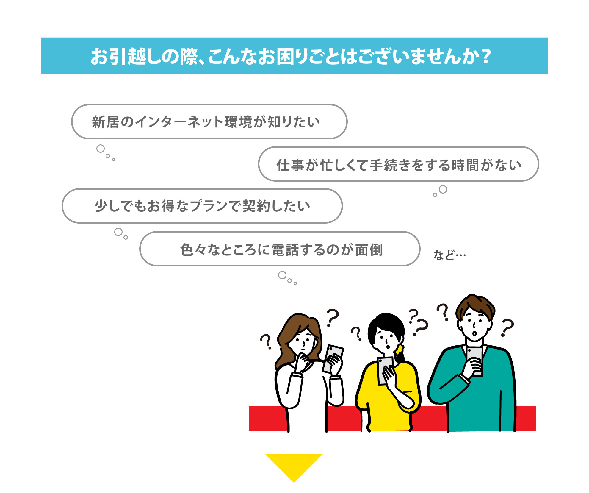 お引っ越しの際こんなお困りごとはありませんか