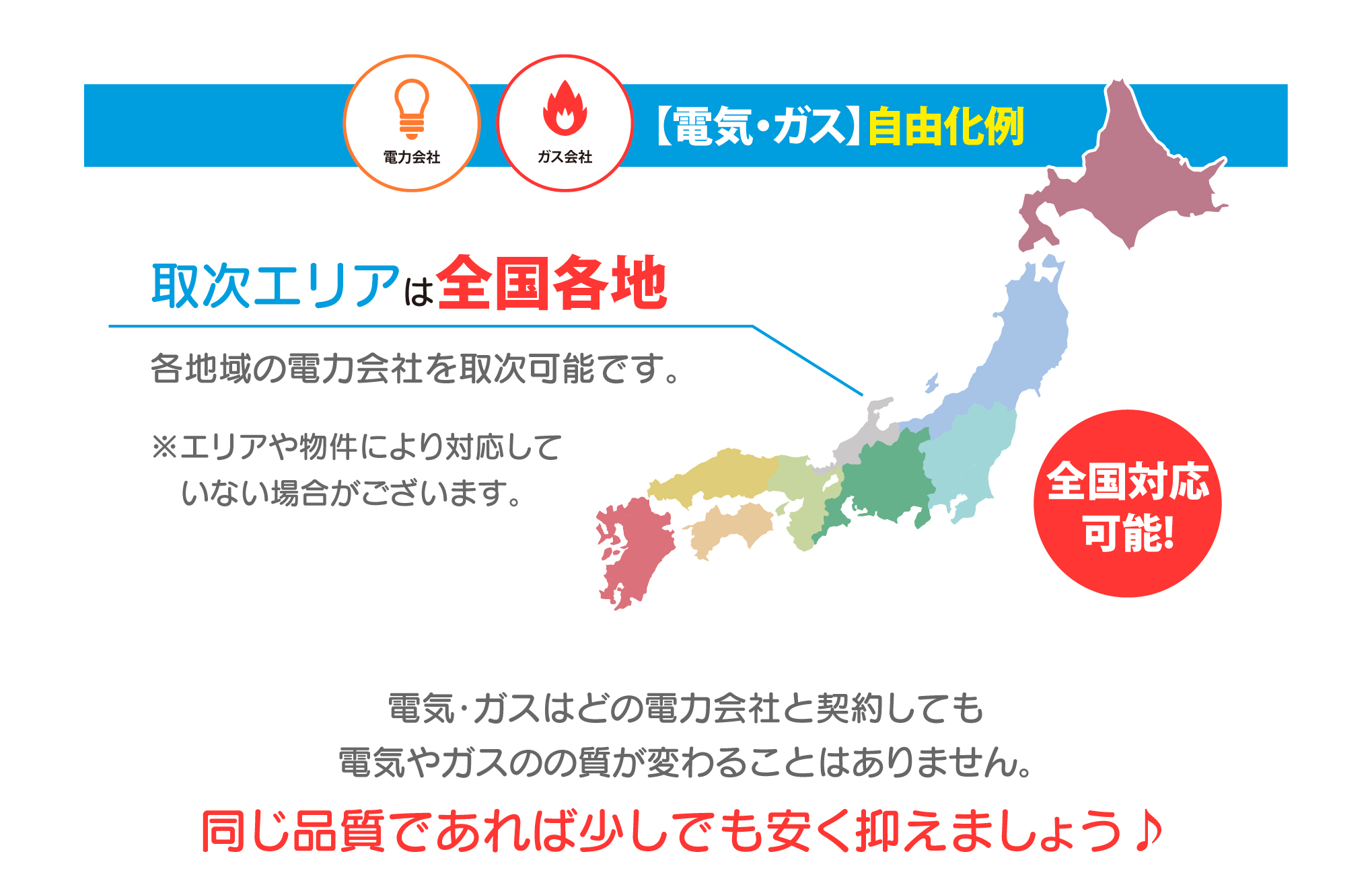 取次エリアは全国各地