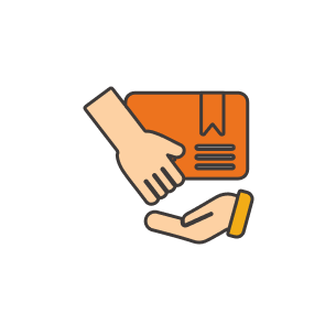 お受け取りイラスト