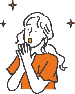 驚いている女性イラスト